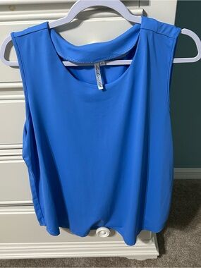 Lulu-B Sleeveless Bright Blue Tank Top